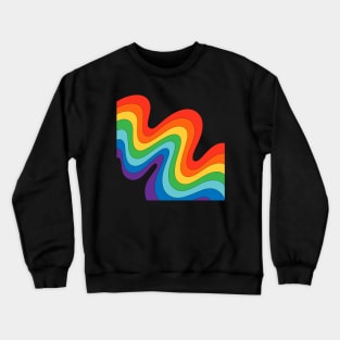 Rainbow Wave Crewneck Sweatshirt